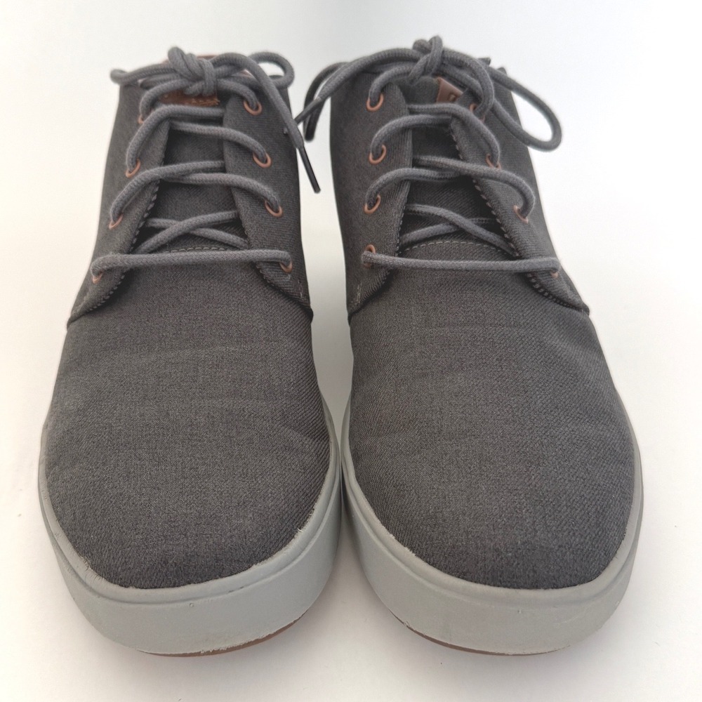 OluKai Nana Hele Men's Chukka Boots Size 10.5 Gray Canvas Lace Up Casual - Picture 3 of 12